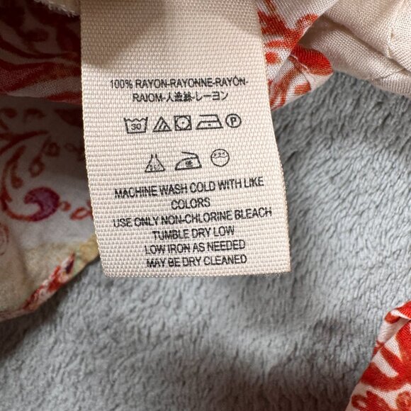 FREE PEOPLE Sunset Dreams Bell Sleeve Tunic Top sz M Flowy Boho Hippie 70s - Picture 8 of 11